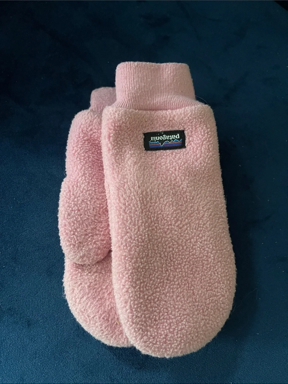 Patagonia Kids Light Pink Fleece Mittens